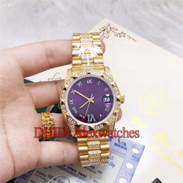 diamond watch luxury women designer watches 18k gold mechanical automatic wristwatches sapphire 36mm stainless steel luxury women watches, Slivery;brown
diamond watch luxury women designer watches 18k gold mechanical automatic wristwatches sapphire 36mm stainless steel luxury women watches, Slivery;brown