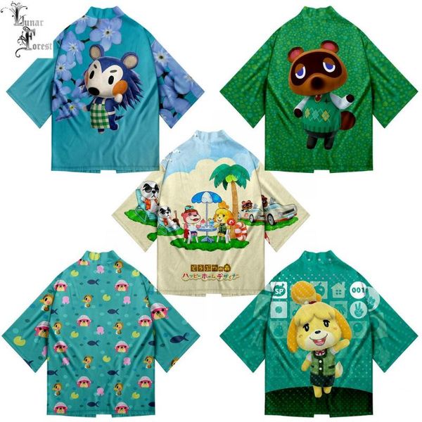 game animal crossing 3d printing japanese kimono haori yukata women/men fashion summer casual cool short sleeve streetwear, Red
game animal crossing 3d printing japanese kimono haori yukata women/men fashion summer casual cool short sleeve streetwear, Red