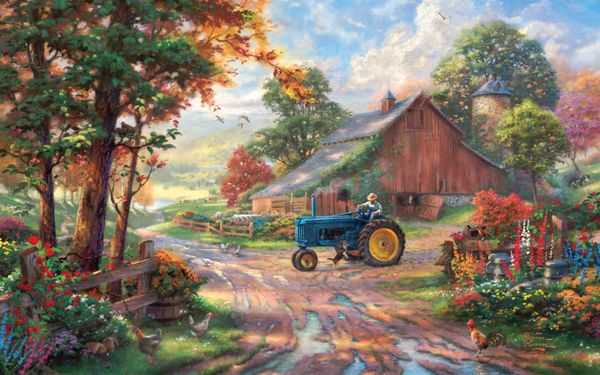 thomas kinkade tractors and puppies 1-10 home decor handpainted &hd print oil painting on canvas wall art canvas pictures 191111
thomas kinkade tractors and puppies 1-10 home decor handpainted &hd print oil painting on canvas wall art canvas pictures 191111