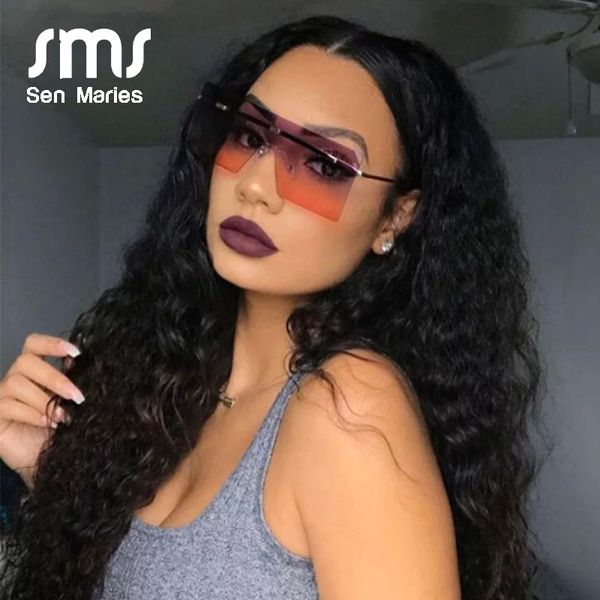 fashion oversized square sunglasses women luxury rimless frame sun glasses for female man vintage shades uv400 oculos glasses, Blue
fashion oversized square sunglasses women luxury rimless frame sun glasses for female man vintage shades uv400 oculos glasses, Blue
