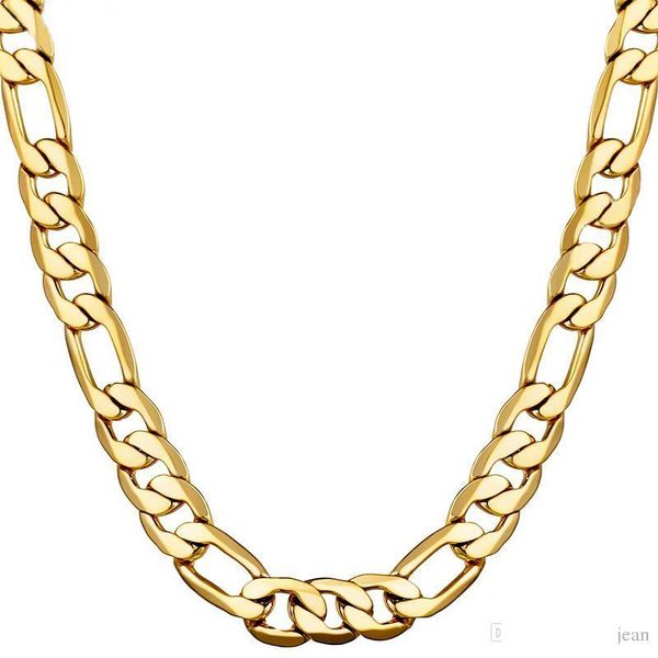 classic figaro cuban link chain necklace 18k real gold filled for men hip hop charming 10mm jewelry accessories punk style gift, Silver
classic figaro cuban link chain necklace 18k real gold filled for men hip hop charming 10mm jewelry accessories punk style gift, Silver