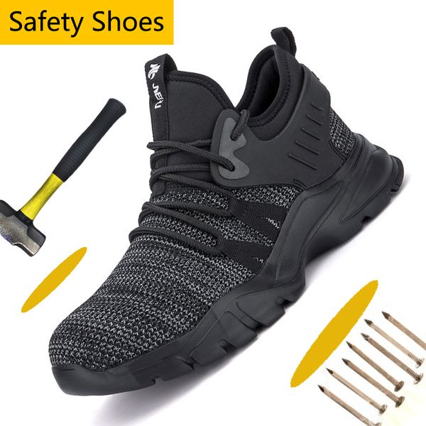 lightweight men safety shoes breathable hiking shoes industrial construction steel toe work men mesh athletic work sneaker, Black
lightweight men safety shoes breathable hiking shoes industrial construction steel toe work men mesh athletic work sneaker, Black