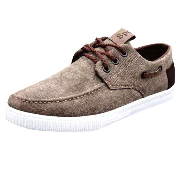 european and american flat comfortable shoe men fashion canvas shoes trend casual shoes lace-up casual, Black
european and american flat comfortable shoe men fashion canvas shoes trend casual shoes lace-up casual, Black