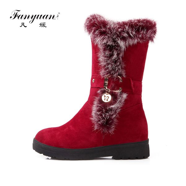 fanyuan winter boots women fashion black shoes women fur warm mid calf buckle snow boots platform shoes botas zapatos mujer
fanyuan winter boots women fashion black shoes women fur warm mid calf buckle snow boots platform shoes botas zapatos mujer