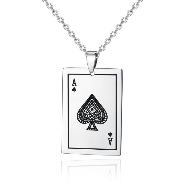 ювелирные изделия привлекательный подарков аксессуары playing cards лопаты из нержавеющей стали мода простая замена daily мужчины ожерелье, Silver
ювелирные изделия привлекательный подарков аксессуары playing cards лопаты из нержавеющей стали мода простая замена daily мужчины ожерелье, Silver