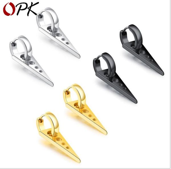 personality inverted triangle ear nails titanium steel earrings for male hip-hop earrings, Golden;silver
personality inverted triangle ear nails titanium steel earrings for male hip-hop earrings, Golden;silver