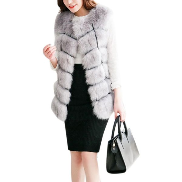 winter women sleeveless thick warm faux fur slim with fur trim natural color open stitch lady plus size cardigan, Black
winter women sleeveless thick warm faux fur slim with fur trim natural color open stitch lady plus size cardigan, Black