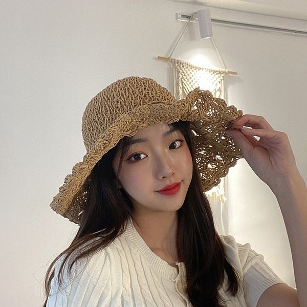 80jde large eaves hollowed-out crochet flower green leaf flower female summer fresh rural straw straw flowers and grass travel sun hat all, Blue;gray
80jde large eaves hollowed-out crochet flower green leaf flower female summer fresh rural straw straw flowers and grass travel sun hat all, Blue;gray