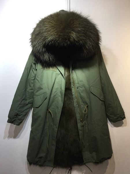 dark green raccoon fur trim mukla fur women snow jacket dark green fox fur lining army green x-long parkas, Black
dark green raccoon fur trim mukla fur women snow jacket dark green fox fur lining army green x-long parkas, Black