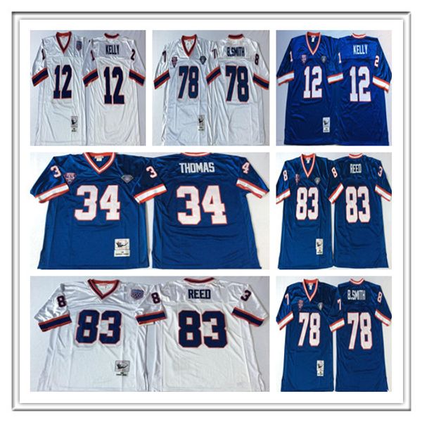 men's vintage football thurman 34 thomas jim 12 kelly 78 bruce smith 83 andre reed sticthed retro jerseys blue white size s-3xl, Black
men's vintage football thurman 34 thomas jim 12 kelly 78 bruce smith 83 andre reed sticthed retro jerseys blue white size s-3xl, Black