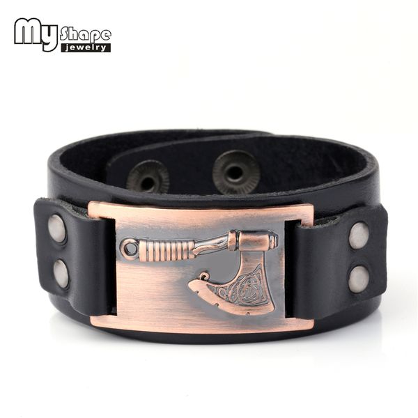 my shape axe mental pendant men leather bracelets slavic god of peron genuine leather bangles chain fashion jewelry dropshipping, Black
my shape axe mental pendant men leather bracelets slavic god of peron genuine leather bangles chain fashion jewelry dropshipping, Black