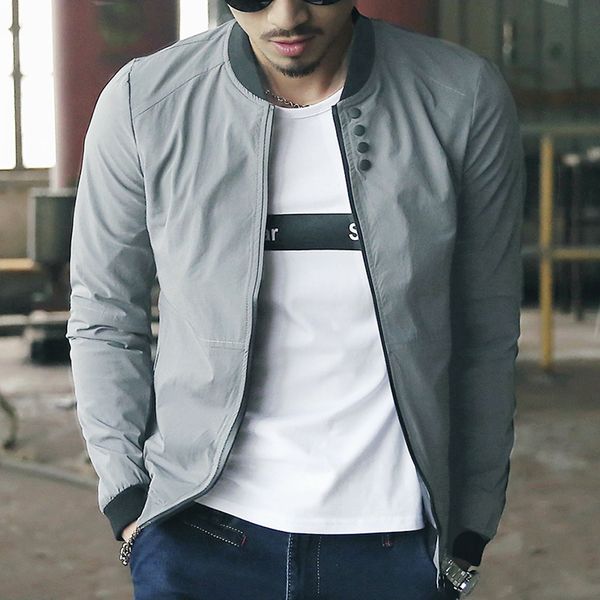new men's bomber zipper jacket male casual streetwear hip hop slim fit pilot coats plus size, Black;brown
new men's bomber zipper jacket male casual streetwear hip hop slim fit pilot coats plus size, Black;brown