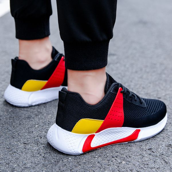 fashion men dad shoes leisure trend male white shoes non-slip hard-wearing footwears flats lace up tenis masculino sneaker, Black
fashion men dad shoes leisure trend male white shoes non-slip hard-wearing footwears flats lace up tenis masculino sneaker, Black