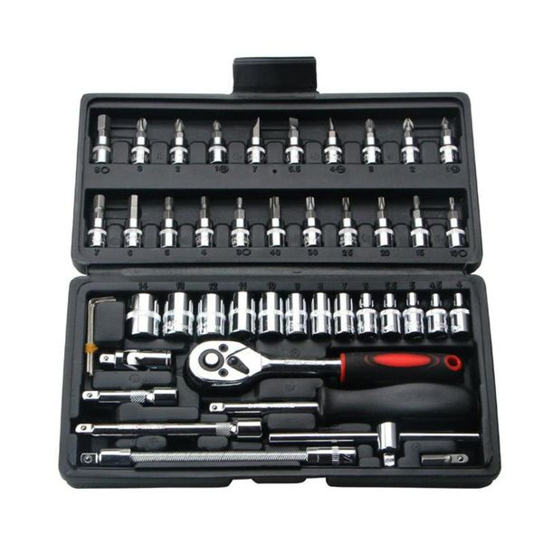 46 pcs/set carbon steel small box chrome vanadium steel sleeve tool combination mechanical repair auto repair kit
46 pcs/set carbon steel small box chrome vanadium steel sleeve tool combination mechanical repair auto repair kit