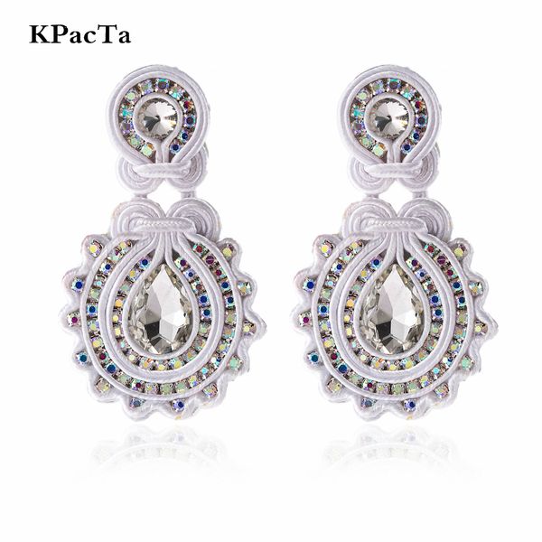 kpacta new soutache handmade fashion earring ethnic jewelry women colorful crystal decoration drop earring party gifts oorbellen, Silver
kpacta new soutache handmade fashion earring ethnic jewelry women colorful crystal decoration drop earring party gifts oorbellen, Silver
