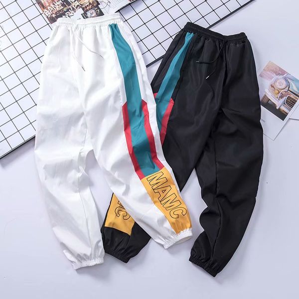 2019 men sweatpants loose men joggers pants hip hop sportswear track harem streetwear pant side stripe track jogger, Black
2019 men sweatpants loose men joggers pants hip hop sportswear track harem streetwear pant side stripe track jogger, Black