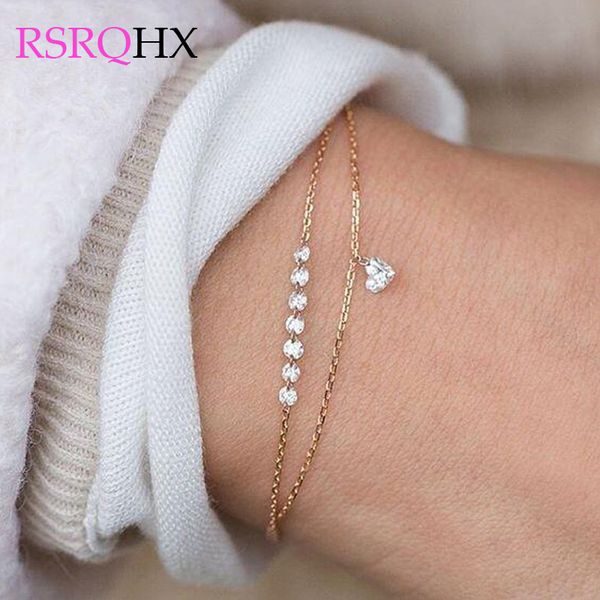 crystal heart bracelets for women girls fashion double layer jewelry rhinestone glitter shiny slim bracelet engagement wedding, Golden;silver
crystal heart bracelets for women girls fashion double layer jewelry rhinestone glitter shiny slim bracelet engagement wedding, Golden;silver