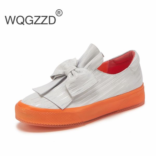 chaussure femme 2020 new spring flat platform shoes women's loafers genuine leather butterfly-knot sneakers ladies shoes zapatos, Black 
chaussure femme 2020 new spring flat platform shoes women's loafers genuine leather butterfly-knot sneakers ladies shoes zapatos, Black
