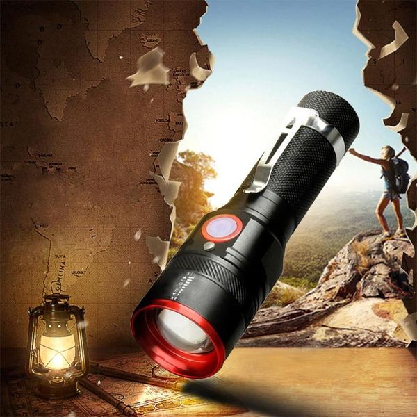 portable zoomable usb t6 led flashlights hiking fishing 3 modes for camping, cycling, work, etc
portable zoomable usb t6 led flashlights hiking fishing 3 modes for camping, cycling, work, etc