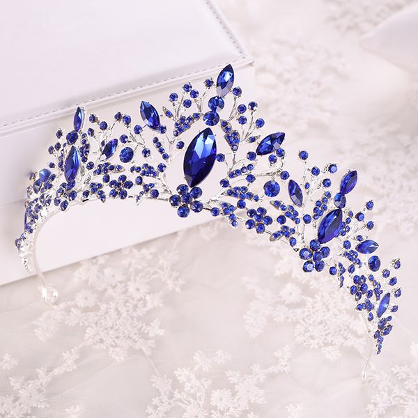 baroque luxury blue crystal heart bridal tiaras crowns rhinestone pageant diadem veil tiara headbands wedding hair accessories, Golden;white
baroque luxury blue crystal heart bridal tiaras crowns rhinestone pageant diadem veil tiara headbands wedding hair accessories, Golden;white