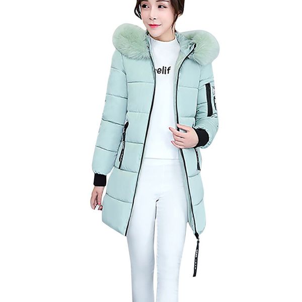 2017 new womens winter jacket fashion warm basic jaqueta overcoat long sleeve slim thicker cotton long coat parka lammy outwear, Black
2017 new womens winter jacket fashion warm basic jaqueta overcoat long sleeve slim thicker cotton long coat parka lammy outwear, Black