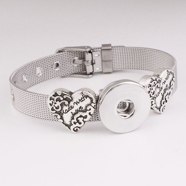 love tree of life heart metal stainless steel 18mm snap button bracelet bf621, Golden;silver
love tree of life heart metal stainless steel 18mm snap button bracelet bf621, Golden;silver