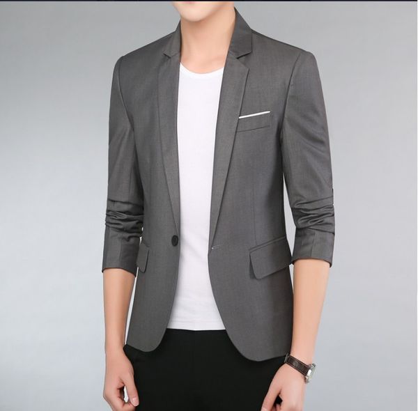 2019 korean version of the self-cultivation trend small suit spring casual korean version of the slim jacket men's small suit, White;black
2019 korean version of the self-cultivation trend small suit spring casual korean version of the slim jacket men's small suit, White;black