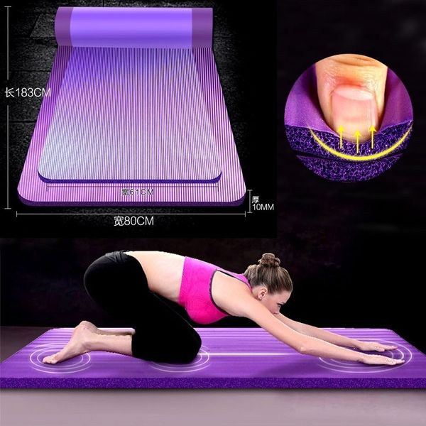 180mm*80mm*10mm professional yoga mat outdoor camping mat