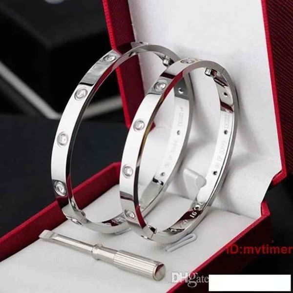 2019 new silver rose gold stainless steel screw men screwdriver diamond luxury designer jewelry women mens bracelets bangle original box, Black 
2019 new silver rose gold stainless steel screw men screwdriver diamond luxury designer jewelry women mens bracelets bangle original box, Black