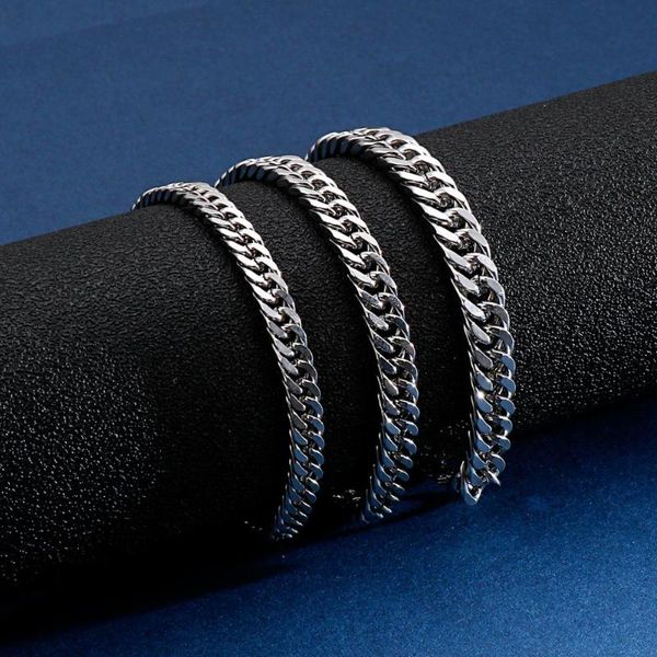 5/6.5/7mm width 2020 wholesale stainless steel men's bracelet gift men male cuban link chain hand accessories man chain bracelet, Black
5/6.5/7mm width 2020 wholesale stainless steel men's bracelet gift men male cuban link chain hand accessories man chain bracelet, Black