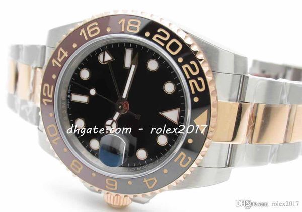 men's edition ew factory asia eta 2836 automatic movement with gmt two tone 18k rose gold black ceramic 28,800bph watches, Slivery;brown
men's edition ew factory asia eta 2836 automatic movement with gmt two tone 18k rose gold black ceramic 28,800bph watches, Slivery;brown