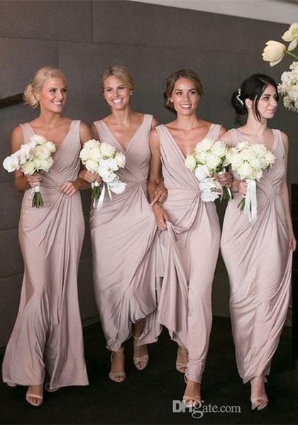 new design chiffon bridesmaid dresses pleats v neck backless floor length maid of honor dress custom made party dresses 1025, White;pink
new design chiffon bridesmaid dresses pleats v neck backless floor length maid of honor dress custom made party dresses 1025, White;pink