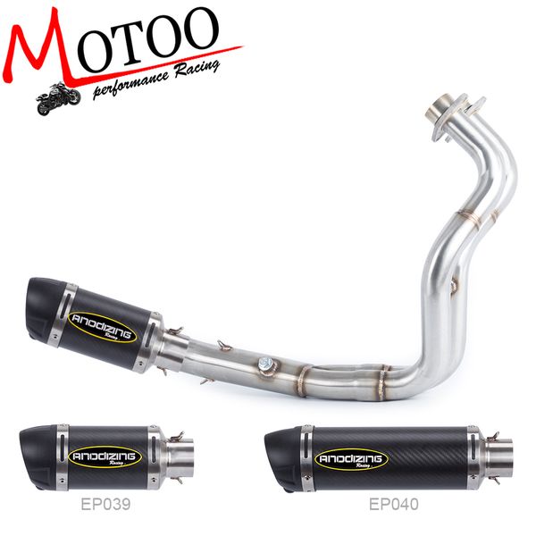e-mark motorcycle full system carbon fiber exhaust muffler connector mid link pipe for yamaha mt-07 fz-07 2014-2016 xsr700 16-17
e-mark motorcycle full system carbon fiber exhaust muffler connector mid link pipe for yamaha mt-07 fz-07 2014-2016 xsr700 16-17