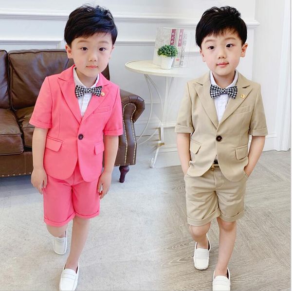 boy shorts wedding suits clothes kids coat+pants costume stage host shows boy short sleeve pants pink khaki formal suits, White
boy shorts wedding suits clothes kids coat+pants costume stage host shows boy short sleeve pants pink khaki formal suits, White