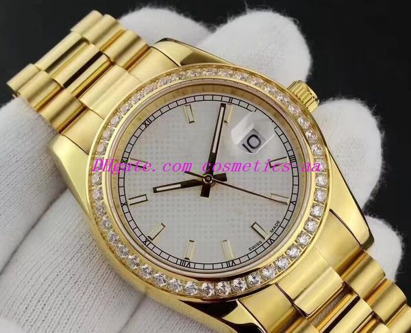 luxury watch 5 style mens 228206 white index motif dial model diamond bezel automatic fashion men's watches wristwatch, Slivery;brown
luxury watch 5 style mens 228206 white index motif dial model diamond bezel automatic fashion men's watches wristwatch, Slivery;brown