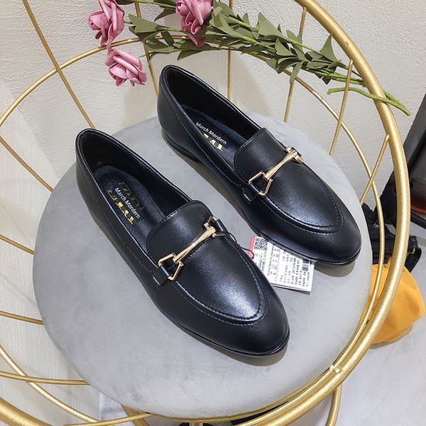 celebrity style flat keel thin shoes women's new style genuine leather low-cut british women's casual shoes guangzhou w, Black
celebrity style flat keel thin shoes women's new style genuine leather low-cut british women's casual shoes guangzhou w, Black