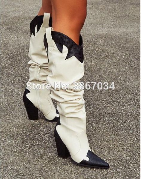shooegle fashion trand overknee high cowboy boots mixed color block high heels western thigh boots winter motorcycle botas, Black
shooegle fashion trand overknee high cowboy boots mixed color block high heels western thigh boots winter motorcycle botas, Black