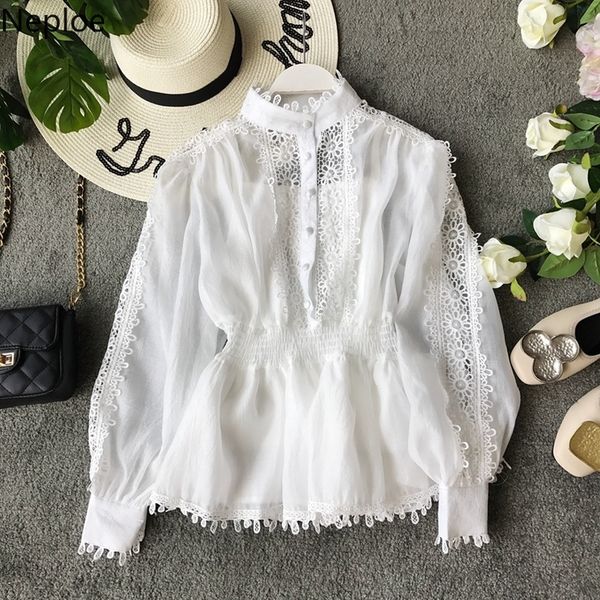 neploe 2 piece set woemen summer 2019 lace patchwork turtleneck lantern sleeve blouse+solid slim waist camis fashion suit 43556, White
neploe 2 piece set woemen summer 2019 lace patchwork turtleneck lantern sleeve blouse+solid slim waist camis fashion suit 43556, White