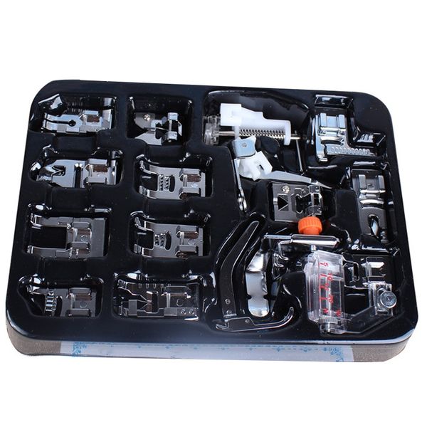 

16pcs household sewing machine presser foot multi-function sewing accessories common presser set combination gps