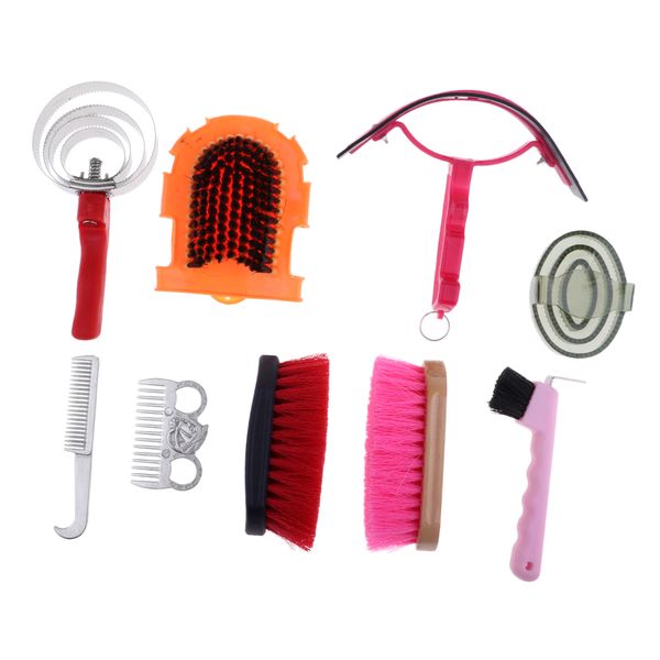 9pcs horse grooming kit equestrian supplies sweat scraper horse horeshoe hook brush comb
9pcs horse grooming kit equestrian supplies sweat scraper horse horeshoe hook brush comb