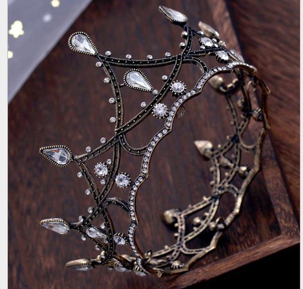 round bride crown black whole ring headwear marriage accessories wedding dress jewelry movie house jewelry, Slivery;golden
round bride crown black whole ring headwear marriage accessories wedding dress jewelry movie house jewelry, Slivery;golden