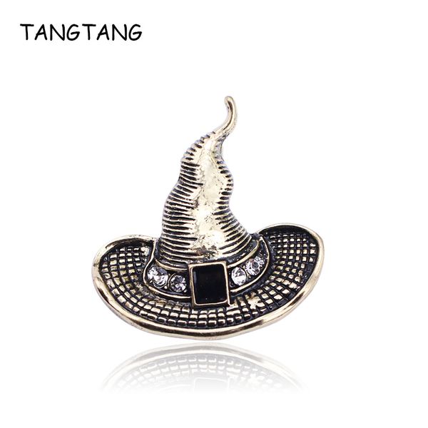 tangtang brooch witch's hat brooch antique golden plating rhinestone pin black painted magical halloween gift jewelry pin, Gray
tangtang brooch witch's hat brooch antique golden plating rhinestone pin black painted magical halloween gift jewelry pin, Gray