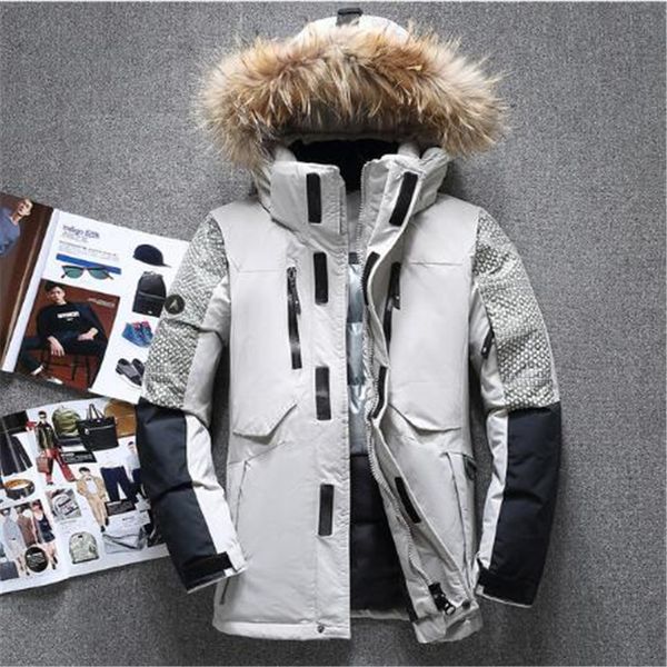 winter big genuine fur hooded duck down jackets men warm down coats male casual winter outerwer parkas, Black;white
winter big genuine fur hooded duck down jackets men warm down coats male casual winter outerwer parkas, Black;white