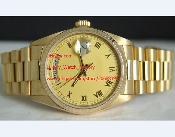 factory supplier luxury wristwatch sapphire 36mm gold day-date 18038 automatic mens men's watch ladies watches, Slivery;brown
factory supplier luxury wristwatch sapphire 36mm gold day-date 18038 automatic mens men's watch ladies watches, Slivery;brown
