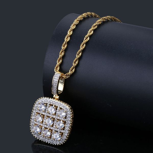 new fashion 18k gold princess white diamond square pendant necklace twist chain iced out cz cubic zirconia hip hop rapper jewelry for men, Silver
new fashion 18k gold princess white diamond square pendant necklace twist chain iced out cz cubic zirconia hip hop rapper jewelry for men, Silver