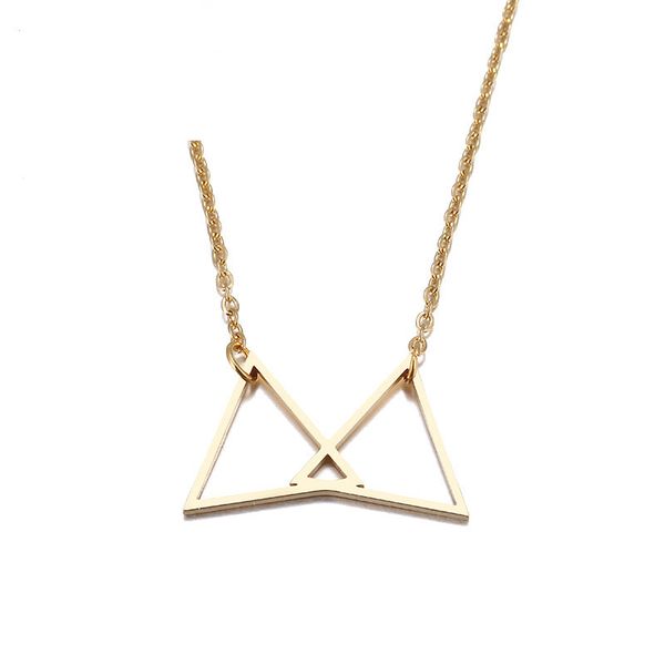 genuine stainless steel necklace for women lover's gold and silver color simple triangle pendant necklace engagement jewelry wedding gi
genuine stainless steel necklace for women lover's gold and silver color simple triangle pendant necklace engagement jewelry wedding gi