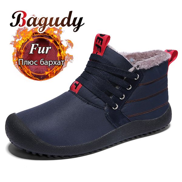 2019 new waterproof snow boots super warm plush winter boots shoes comfortable ankle outdoor men flats leisure shoes, Black
2019 new waterproof snow boots super warm plush winter boots shoes comfortable ankle outdoor men flats leisure shoes, Black