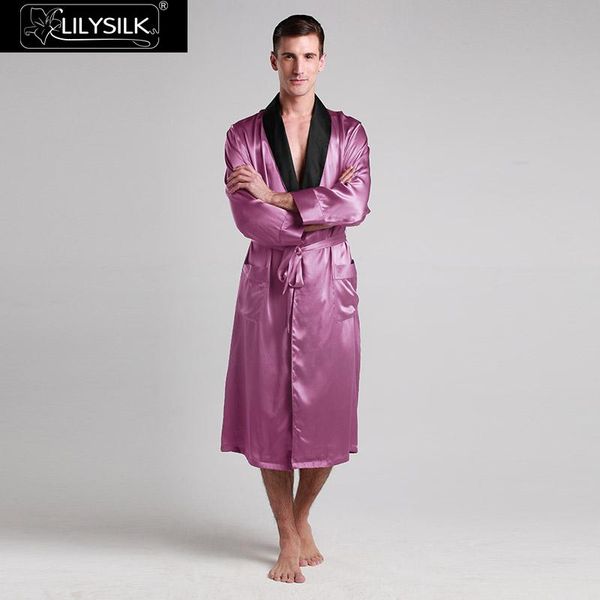 lilysilk robe sleepwear kimono men pure 100 silk 22 momme long sleeve contrast collar clearance sale free shipping, Black;brown
lilysilk robe sleepwear kimono men pure 100 silk 22 momme long sleeve contrast collar clearance sale free shipping, Black;brown
