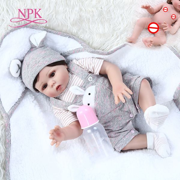 new 48cm full body soft silicone lifelike flexible bebe doll reborn baby cuddly sweet premie baby doll with blanket
new 48cm full body soft silicone lifelike flexible bebe doll reborn baby cuddly sweet premie baby doll with blanket