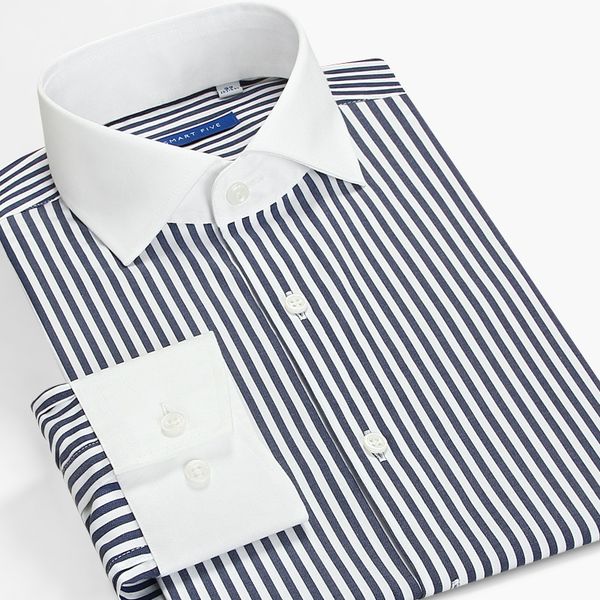 smart five striped shirt men long sleeves slim fit pactch england windsor collar dress shirt formal business 2019 autumn, White;black
smart five striped shirt men long sleeves slim fit pactch england windsor collar dress shirt formal business 2019 autumn, White;black